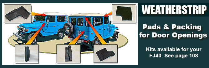 FJ40 hardtop Weatherstrip