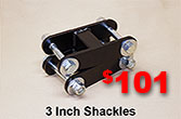 FJ40 FJ45, FJ55, FJ60, FJ62 3 Inch Shackles