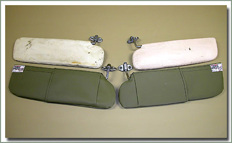 thumbnail image 2 of Genuine Toyota OEM Sun Visor Set Left + Right For 1979-1984 Land Cruiser BJ40 FJ40 FJ55 – Cream, Japan 2 of 4
